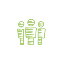 Icon Menschengruppe grün