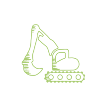 Icon Bagger grün